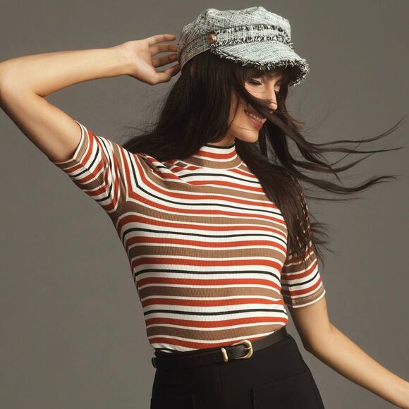 Black White Houndstooth Plaid Tweed frayed newsboy baker boy hat cap gold button main image 7